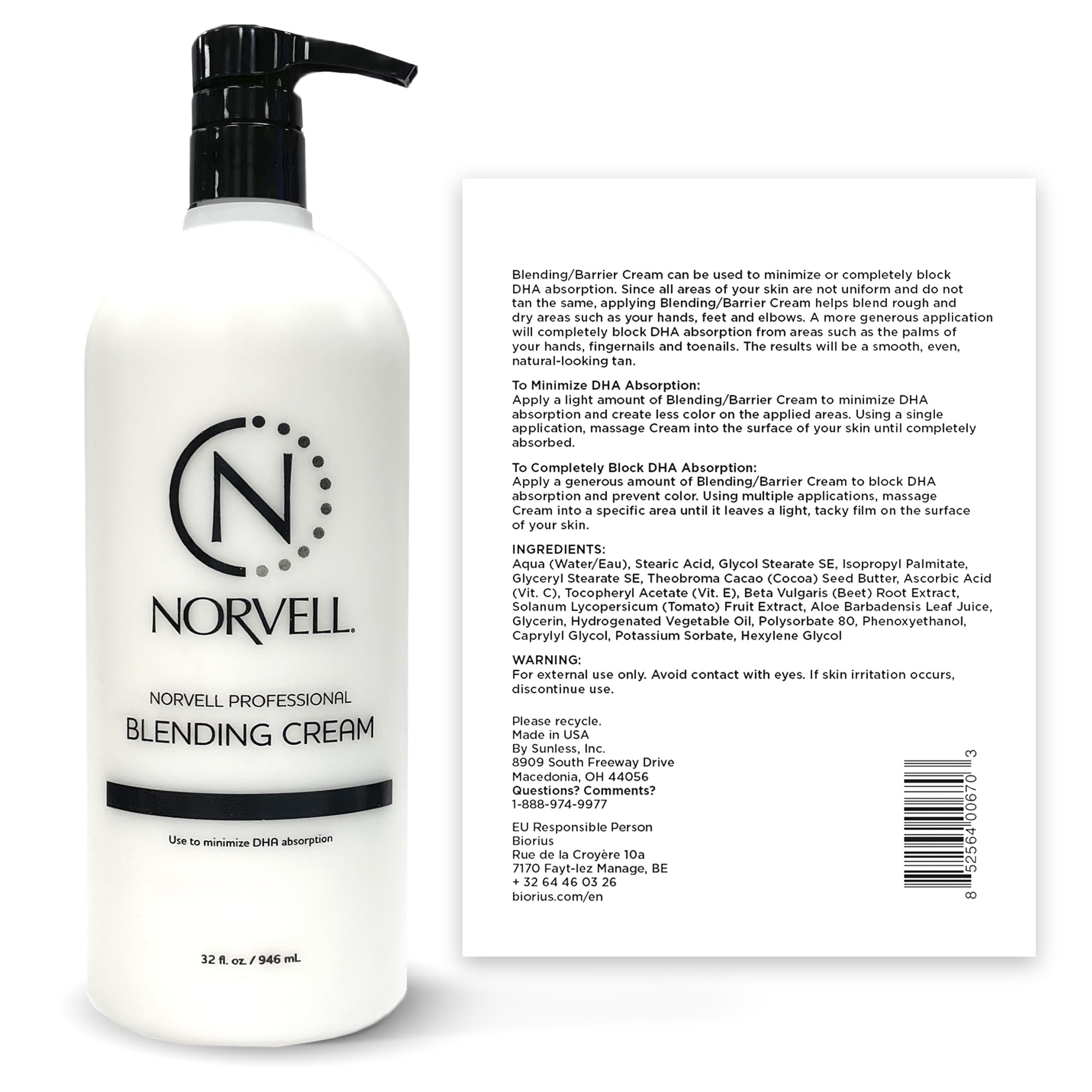 Amazon.com : Norvell Pro Blending DHA Barrier Cream 32 fl oz